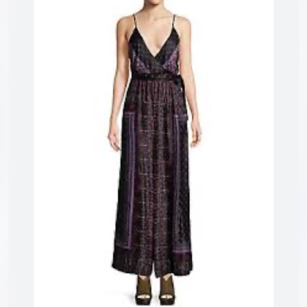Free People Cabbage Rose wide leg jumpsuit, size US 6 - Picture 3 of 13
